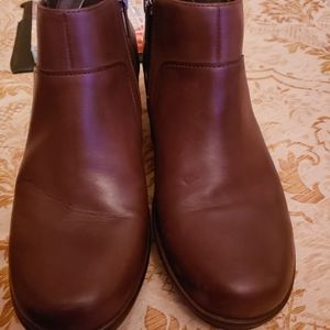 Clark's Brown Leather  Ankle Boots